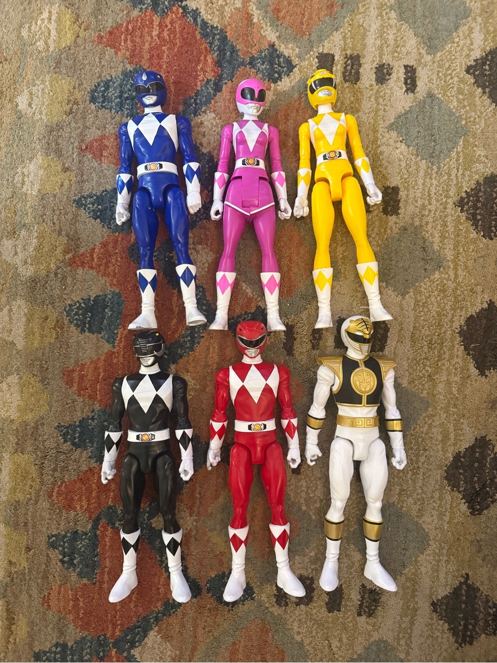 Power Rangers Mighty Morphin Set of 6  12" Action Figures